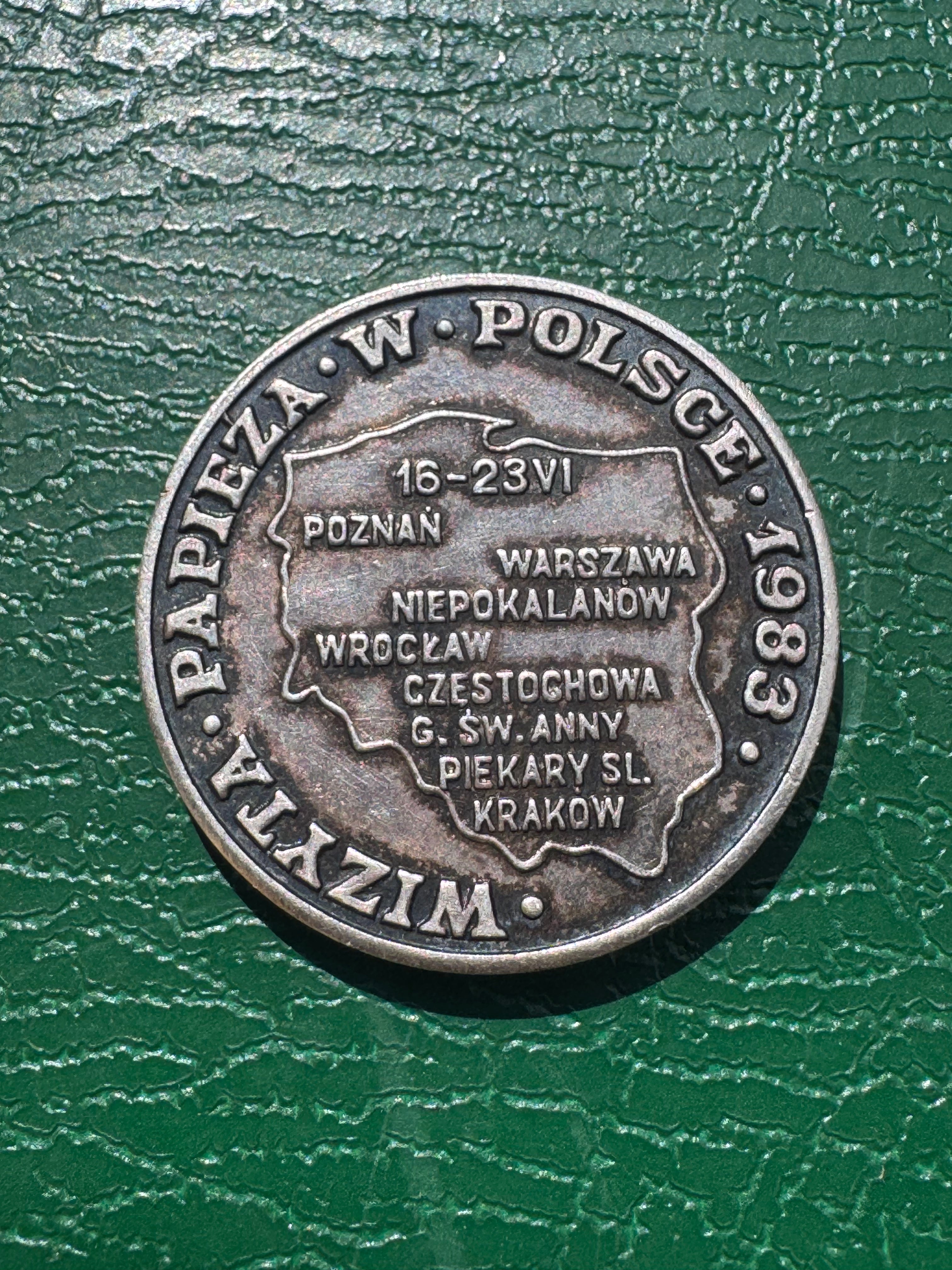 Medal PRL Jan Paweł II – Wizyta Papieża w Polsce 1983, srebrzony