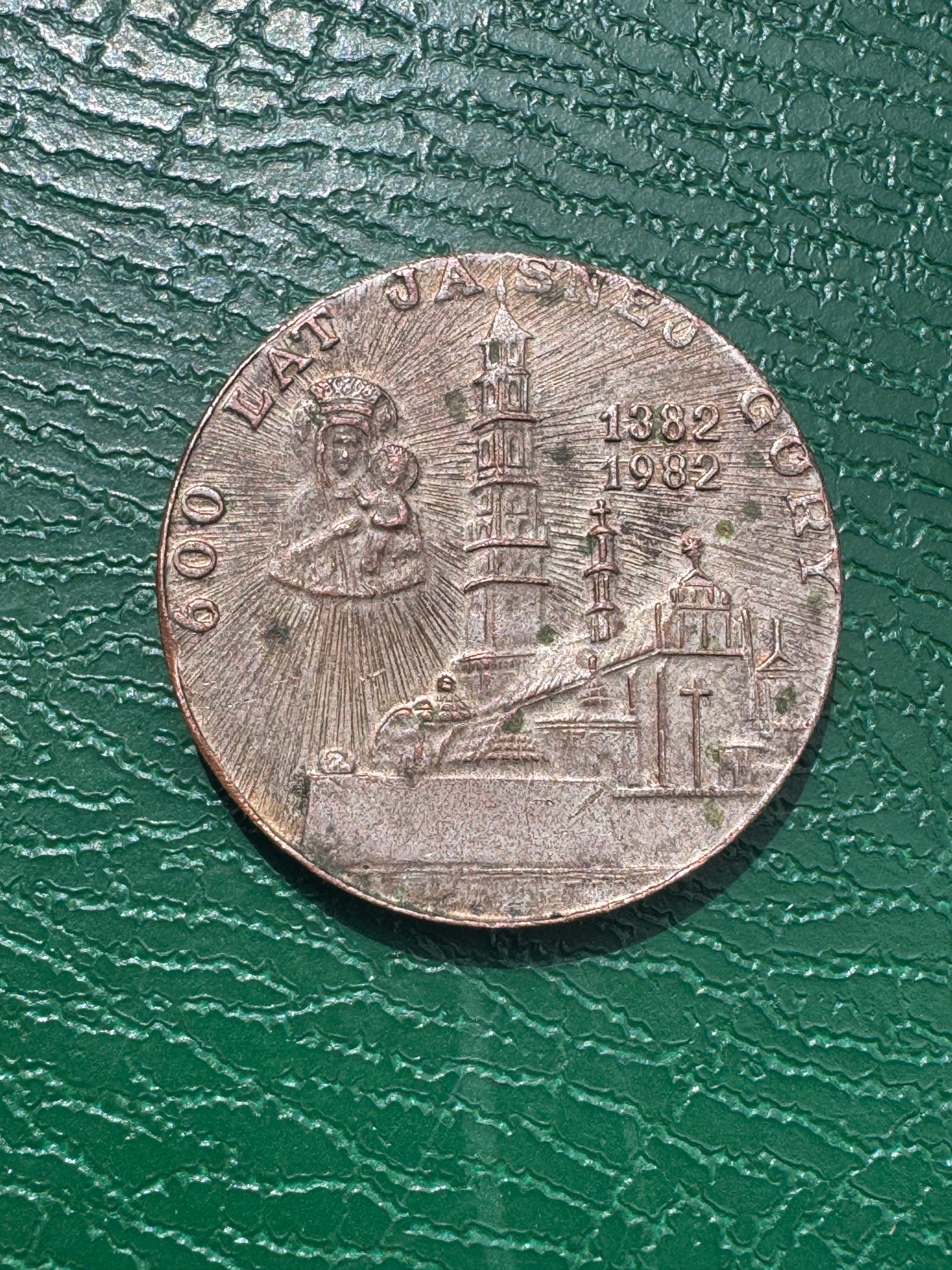 Medal PRL Jan Paweł II – 600 lat Jasnej Góry 1382–1982, srebrzony
