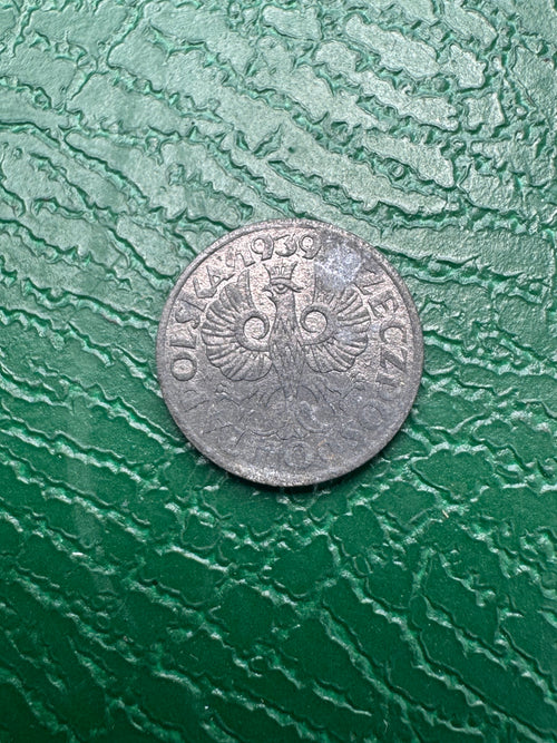 Generalne Gubernatorstwo – 1 grosz okupacyjny 1939, cynk