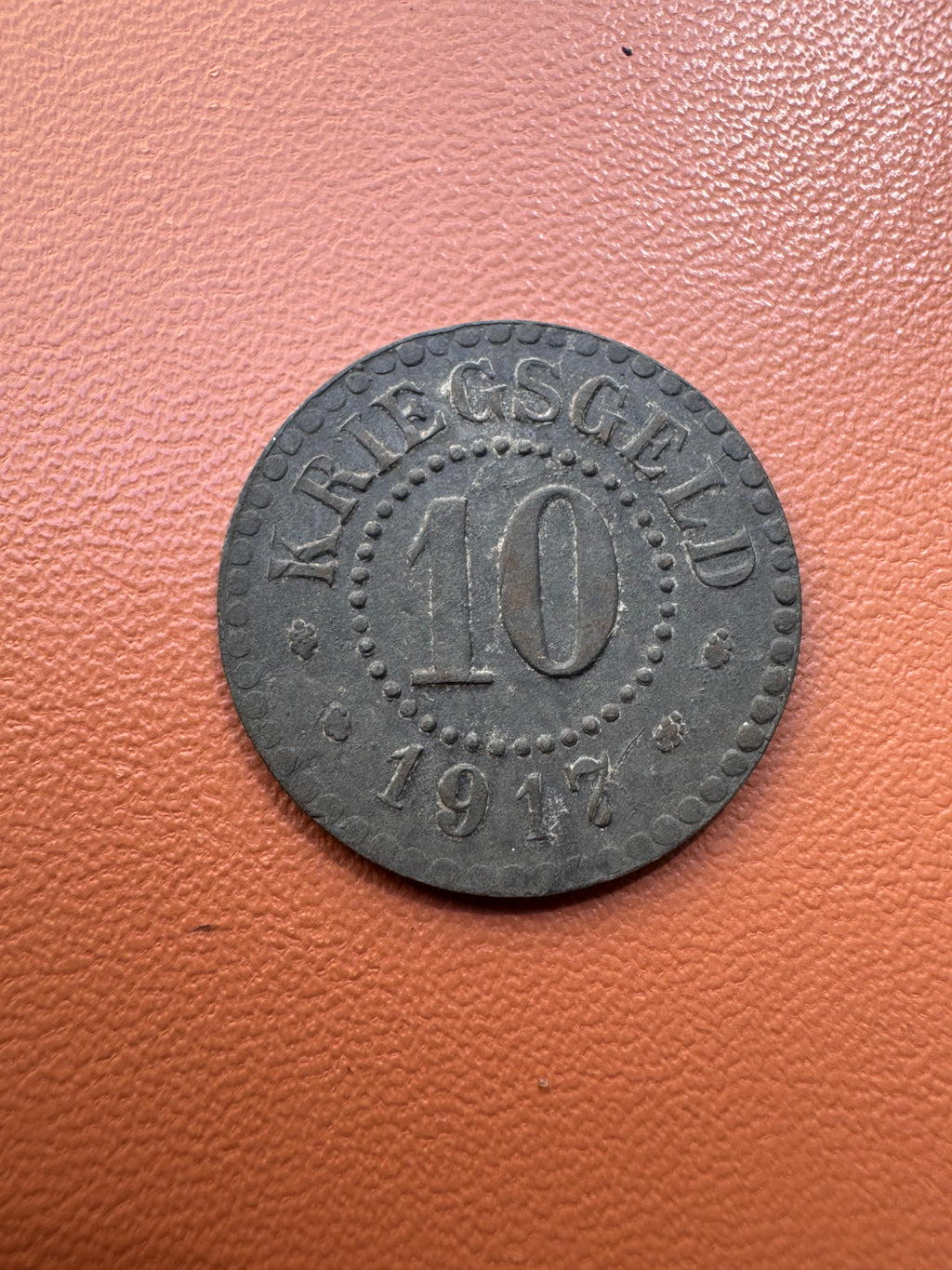 Kriegsgeld 10 feningów 1917 Frankfurt am Oder - awers