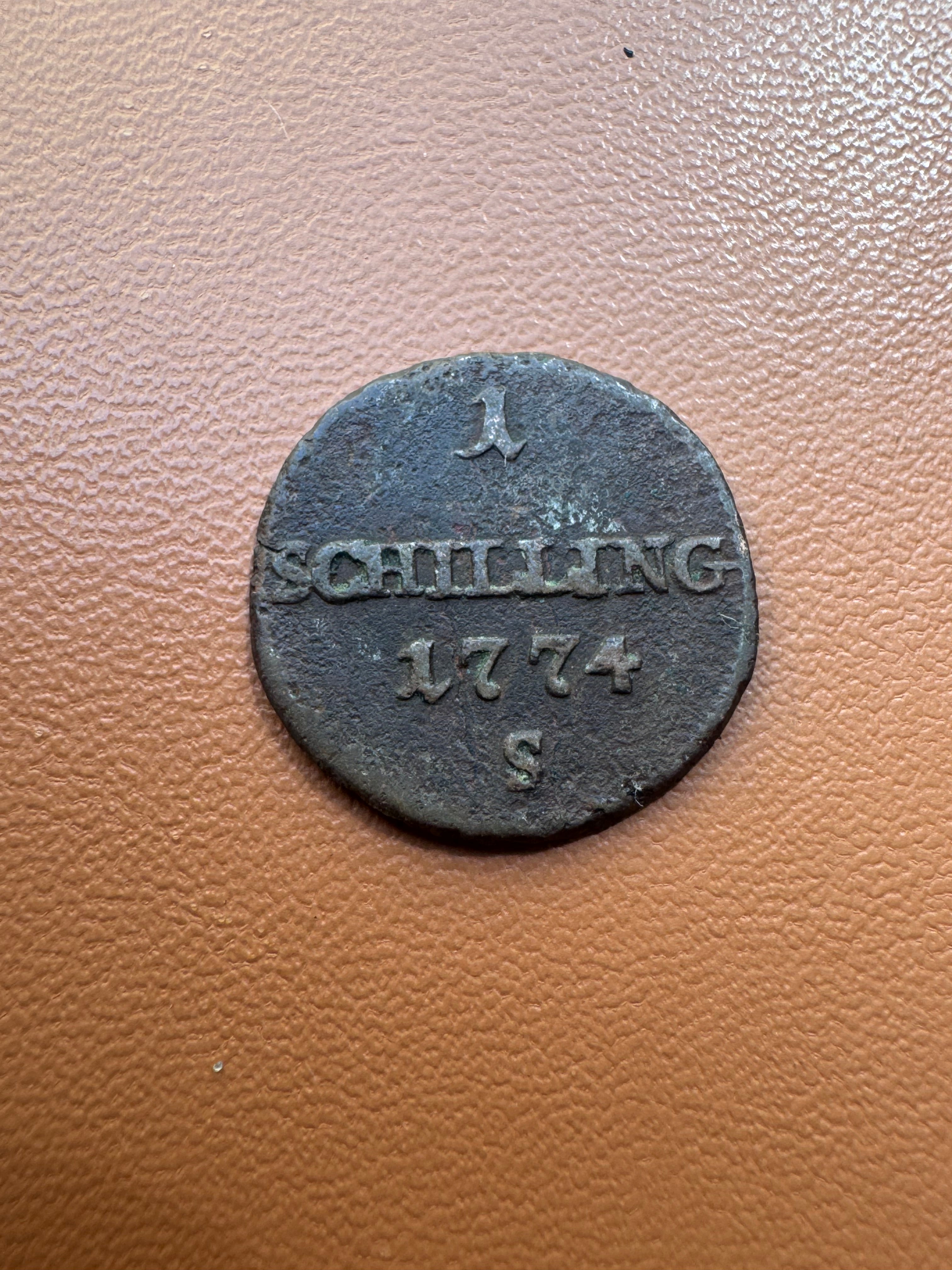 Zabór austriacki szeląg 1774 Smolnik - rewers (1 Schilling)