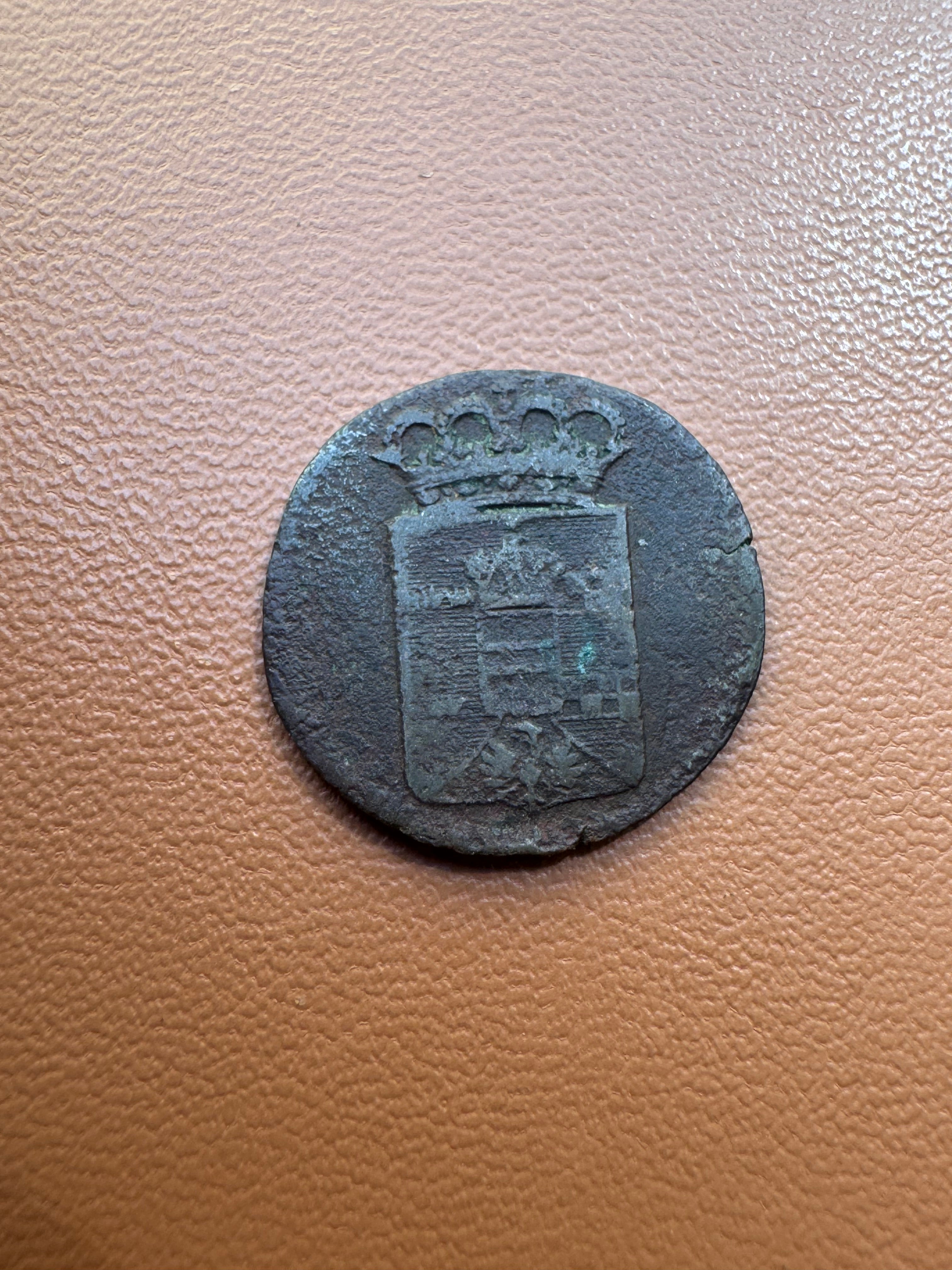 Zabór austriacki szeląg 1774 Smolnik - awers (herb)