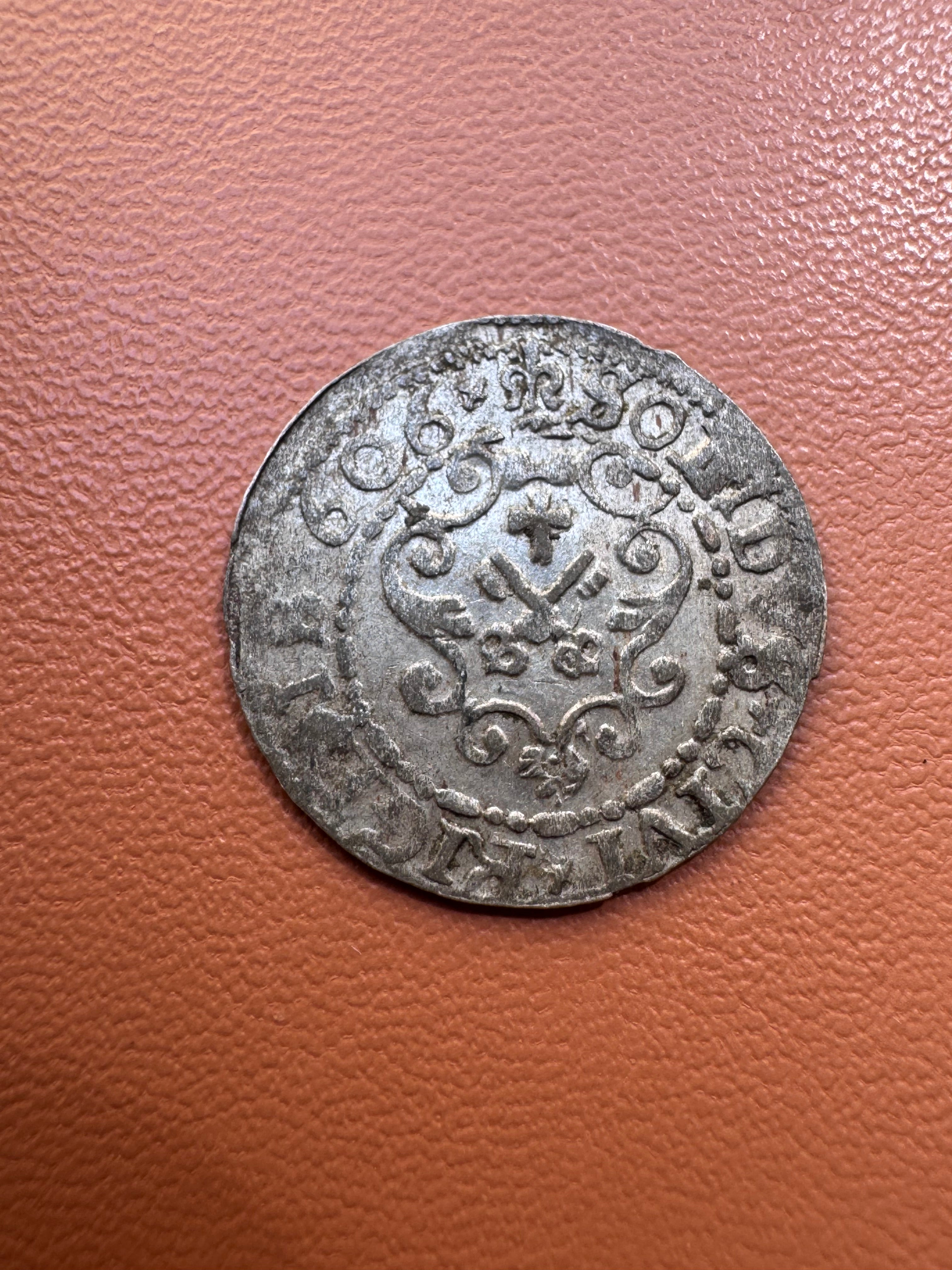 Zygmunt III Waza szeląg 1606 Ryga - rewers
