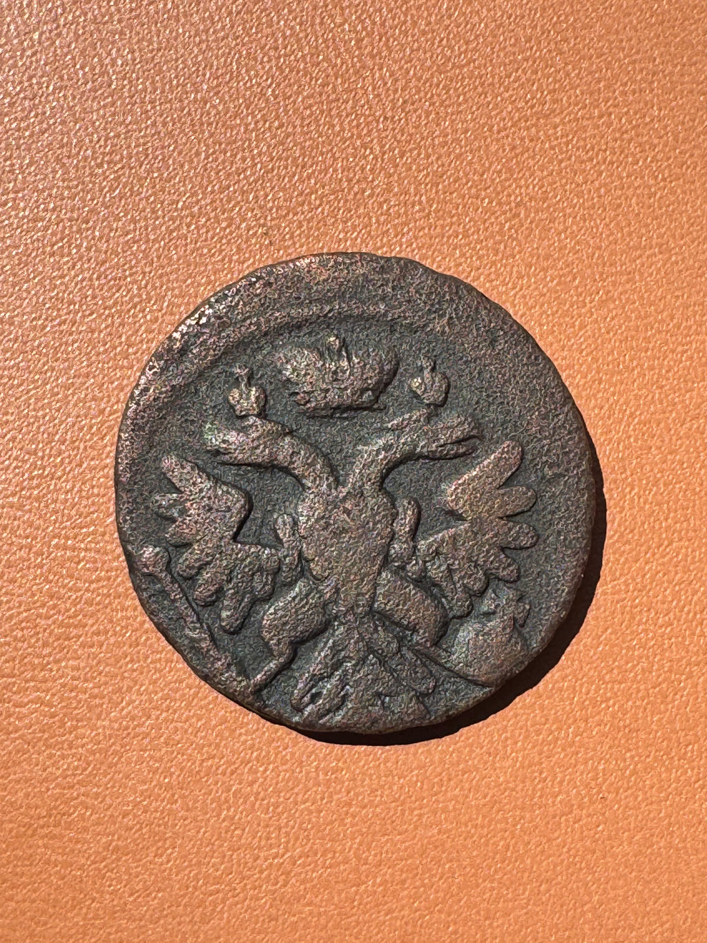 Rosja Anna Iwanowna dienga 1738 - rewers (dwugłowy orzeł)