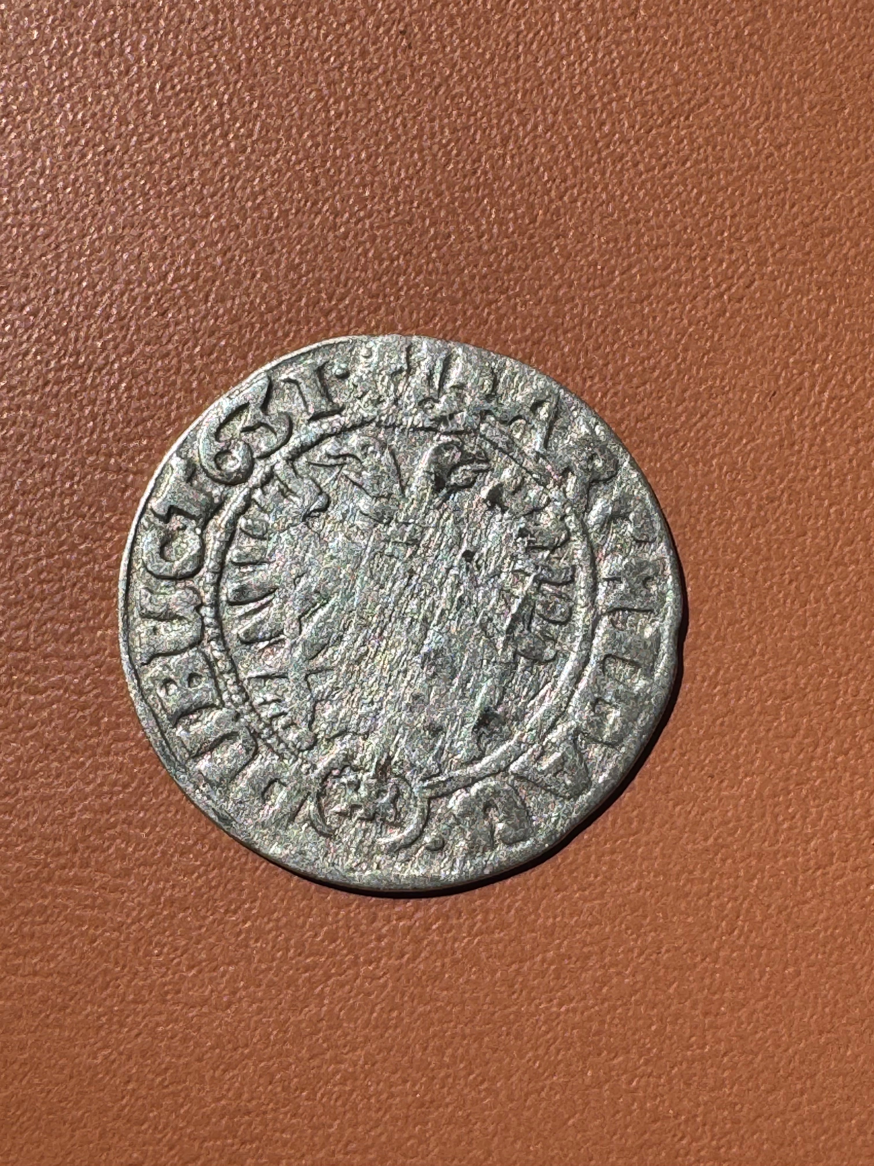 Śląsk Ferdynand III 3 krajcary 1631 HR - rewers (orzeł śląski 1631)