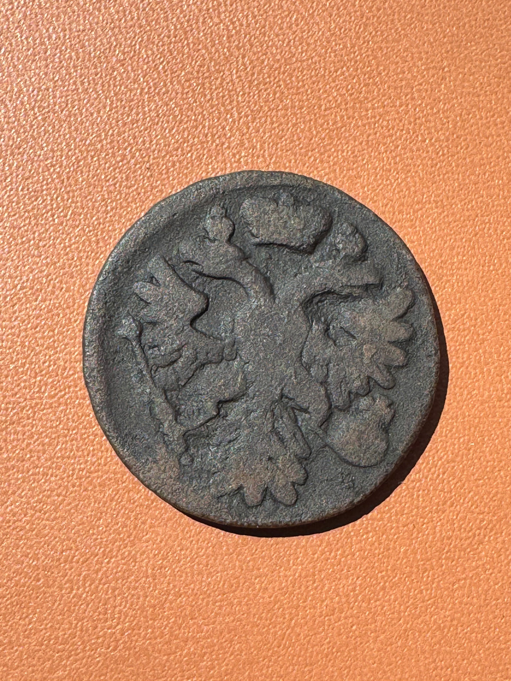 Rosja Anna Iwanowna dienga 1738 - rewers (dwugłowy orzeł)