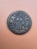 Rosja Anna Iwanowna dienga 1733 - awers (ДЕНГА 1733)