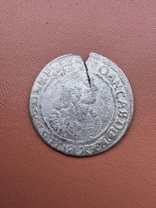 Jan II Kazimierz szóstak 1663 AT Bydgoszcz – awers