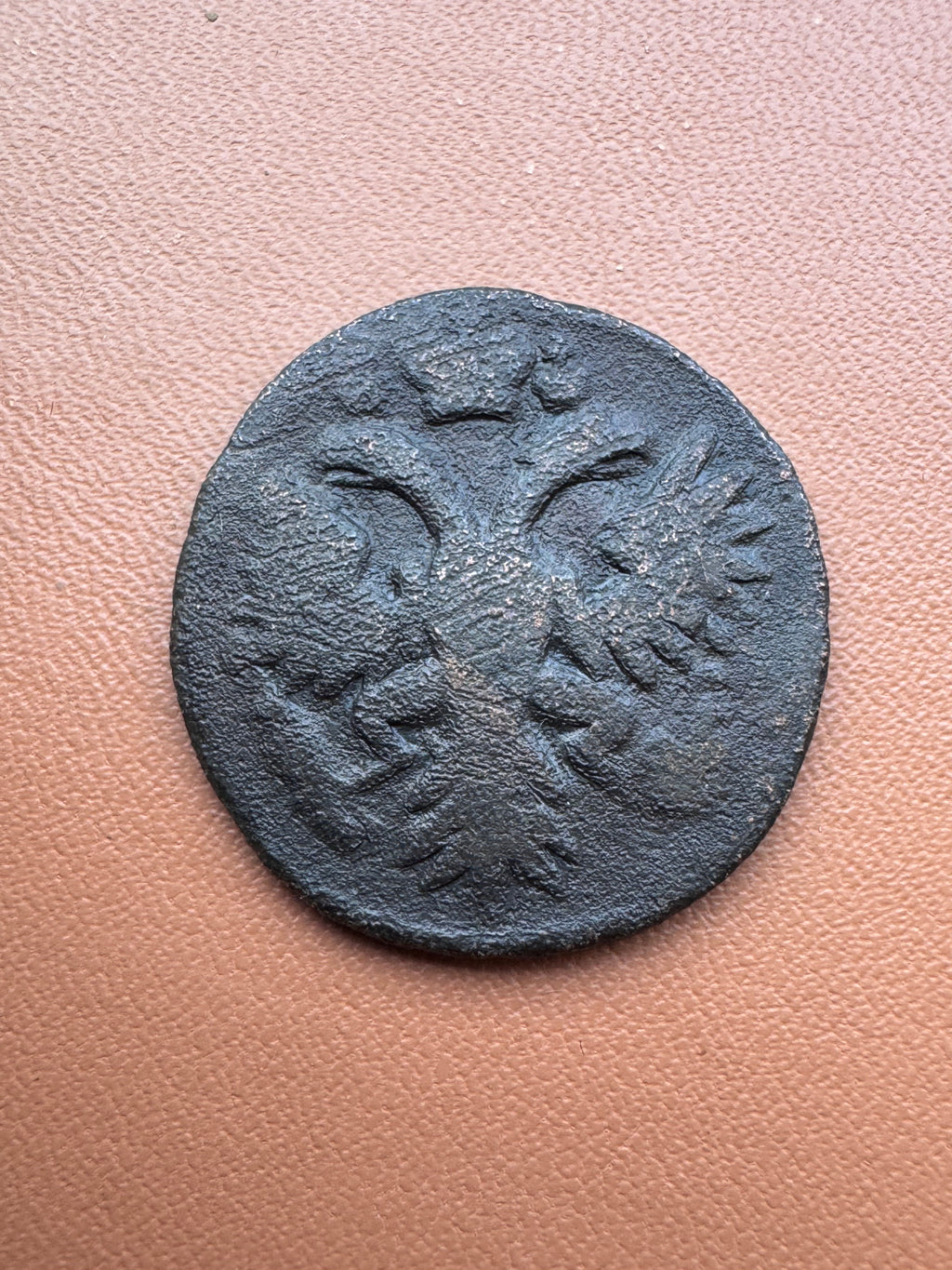Rosja Anna Iwanowna dienga 1731 - rewers (dwugłowy orzeł)