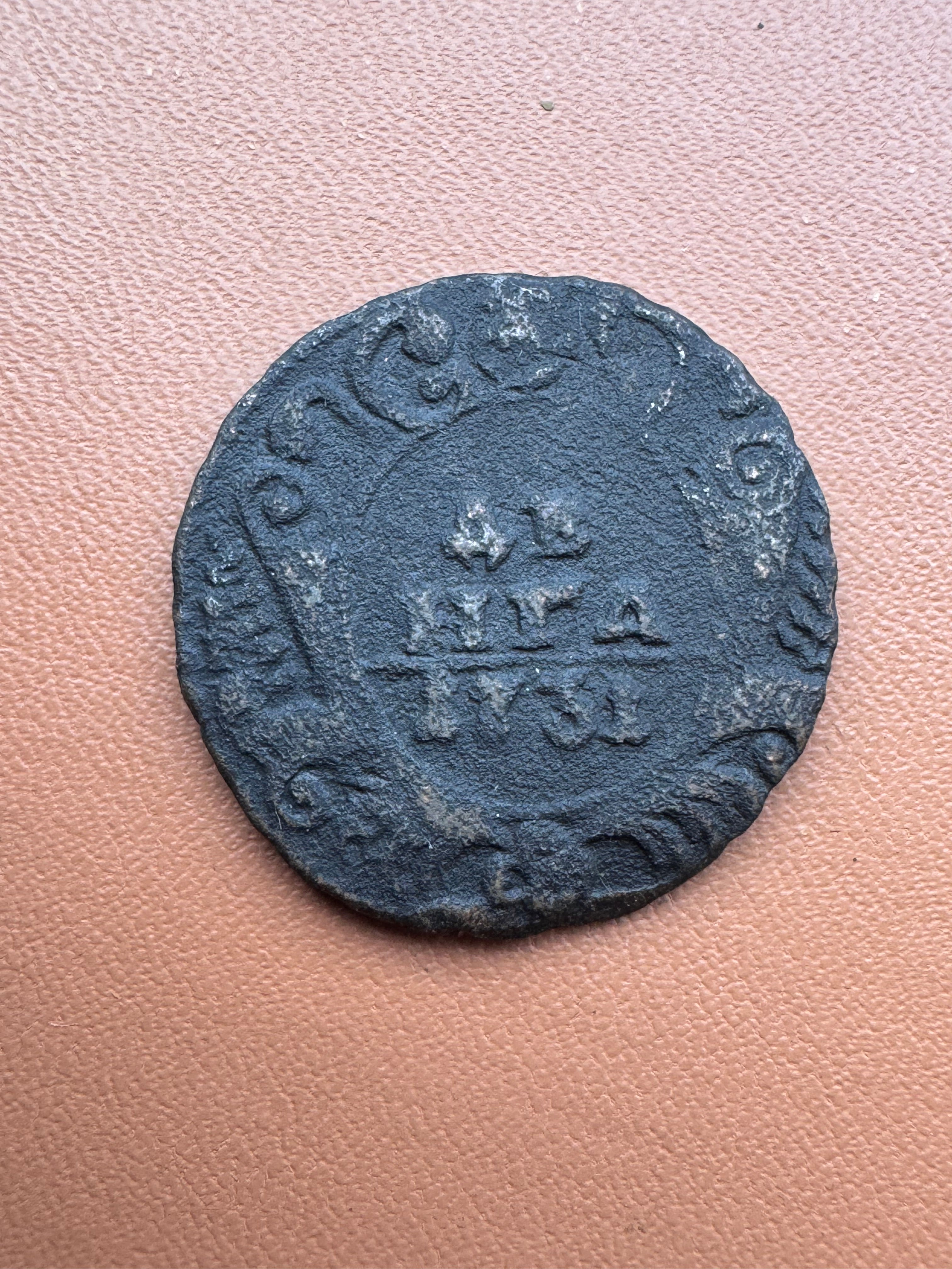 Rosja Anna Iwanowna dienga 1731 - awers (ДЕНГА 1731)