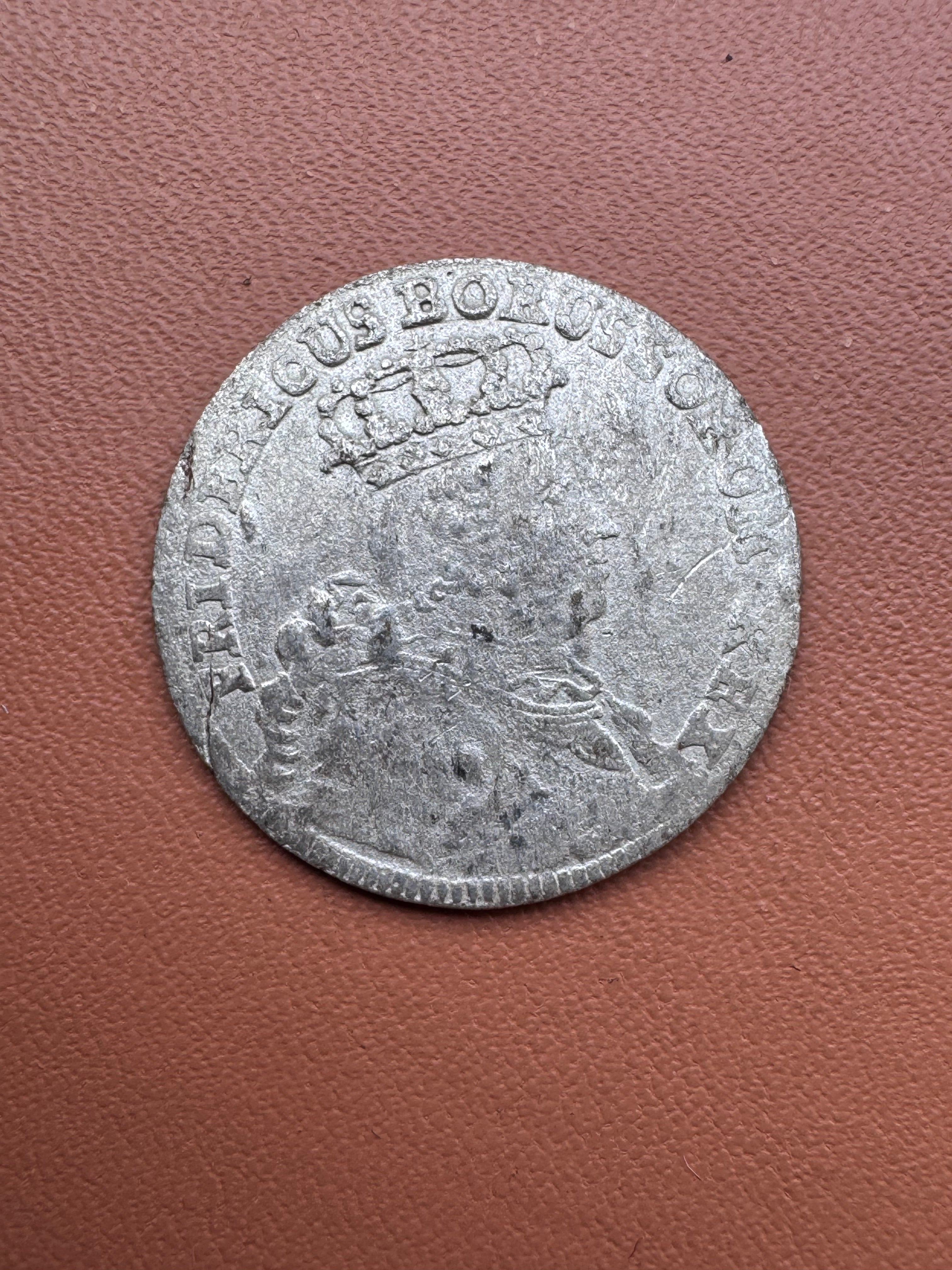 Fryderyk Wielki naśladownictwo szóstaka 1755 B Wrocław – awers