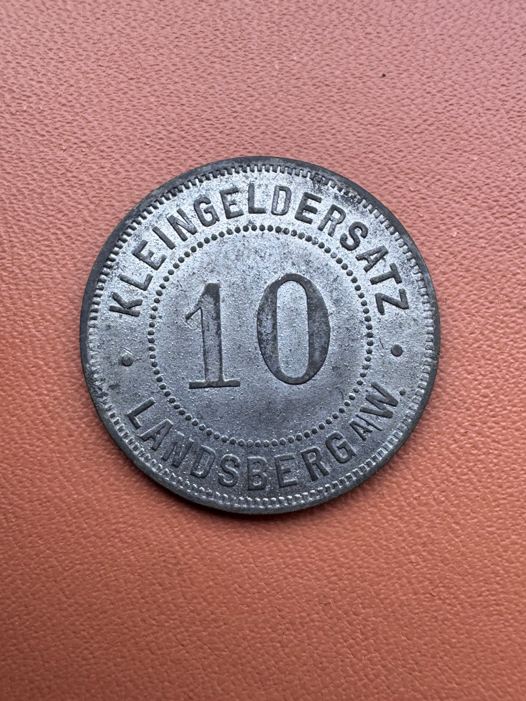 10 feningów Landsberg a.W. (Gorzów Wlkp.) - rewers (Kleingeldersatz)