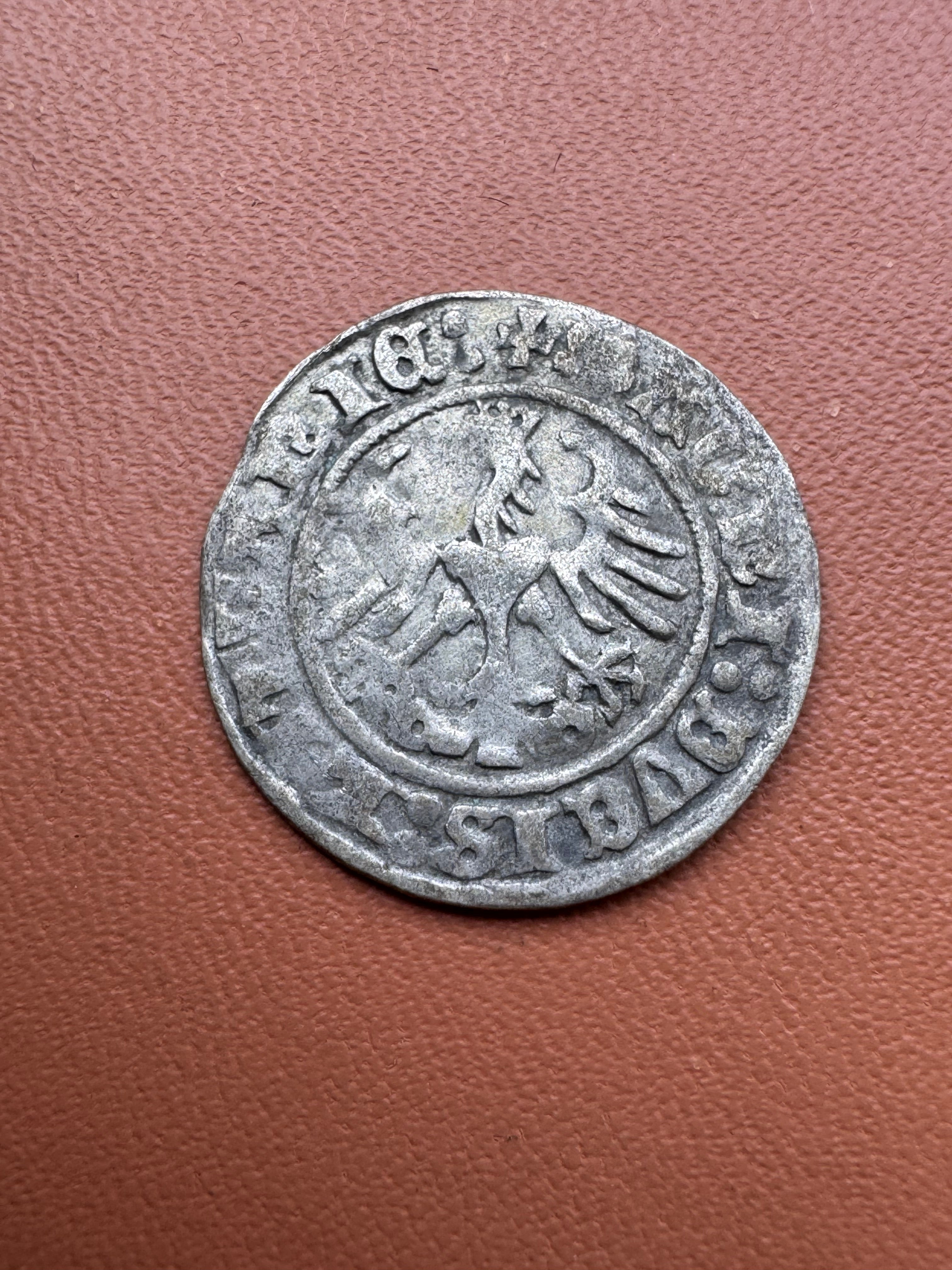 Zygmunt I Stary półgrosz 1513 Wilno – rewers (Orłeł)