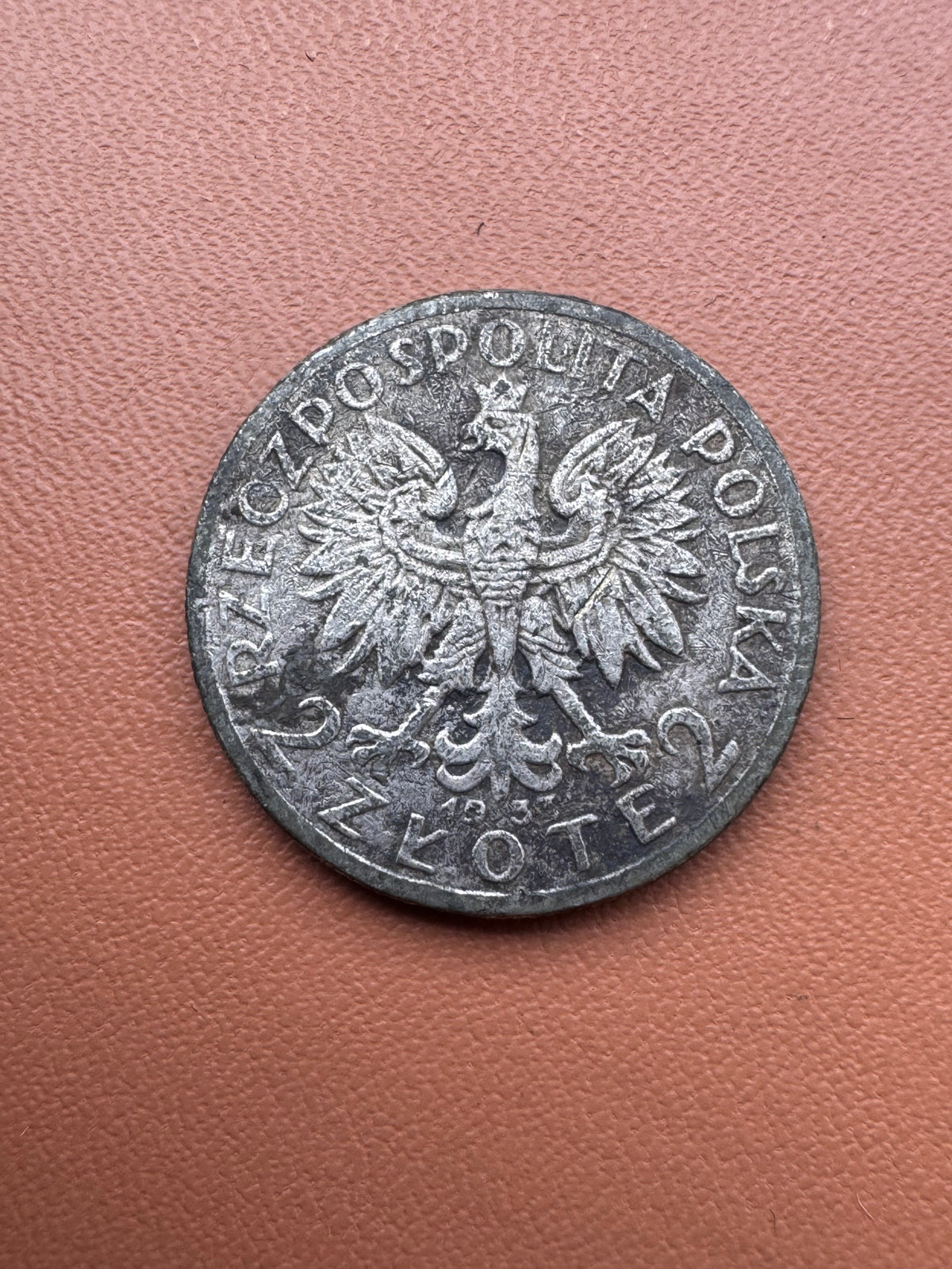 II RP falsyfikat z epoki 2 złote 1934 - rewers