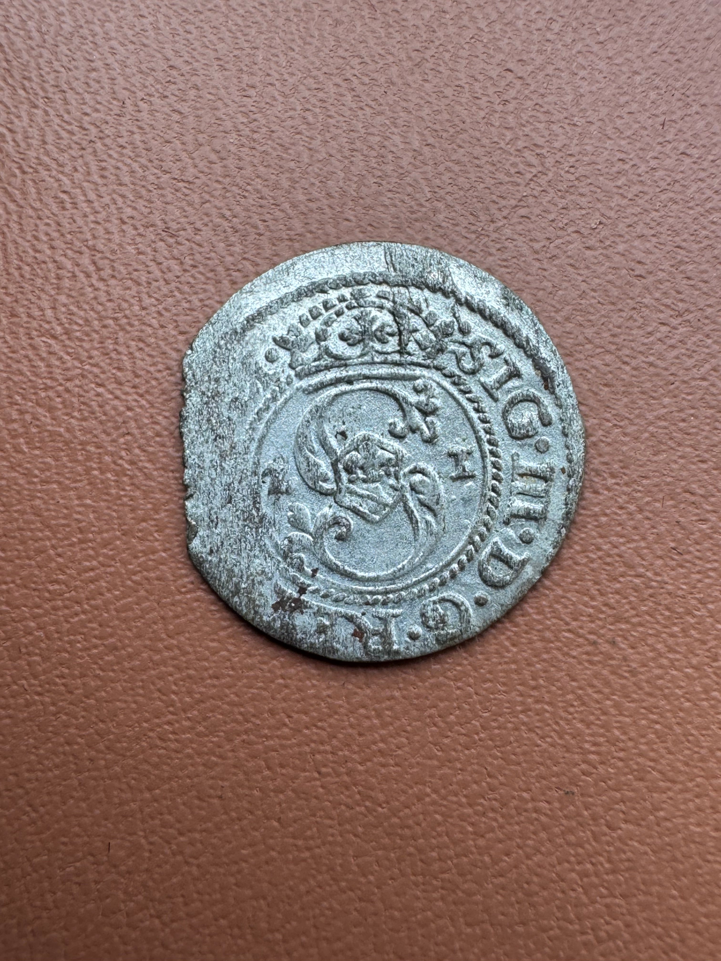 Zygmunt III Waza szeląg 1621 Ryga – awers