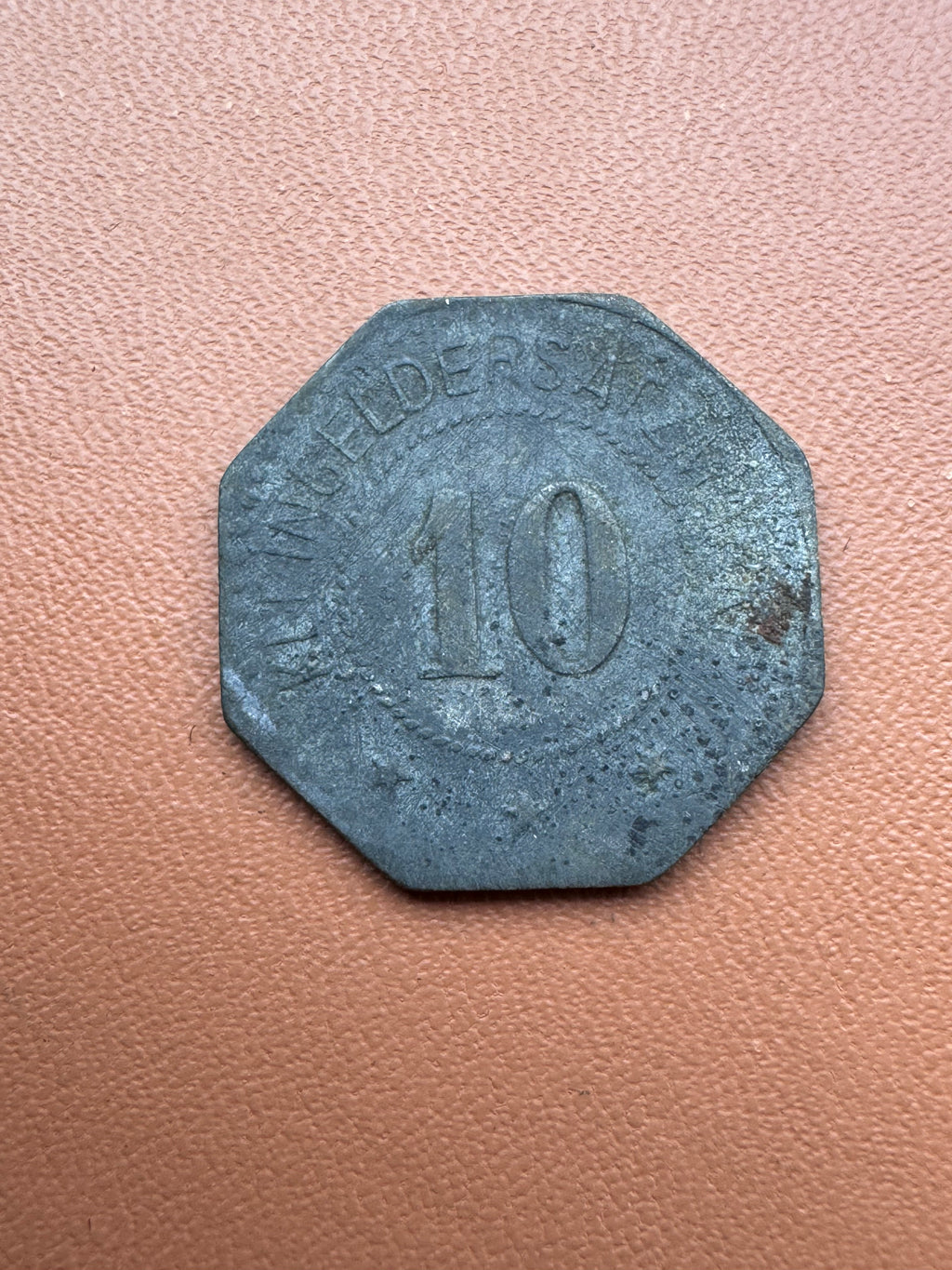 10 feningów Szczecinek Neustettin - rewers (Kleingeldersatz 10)