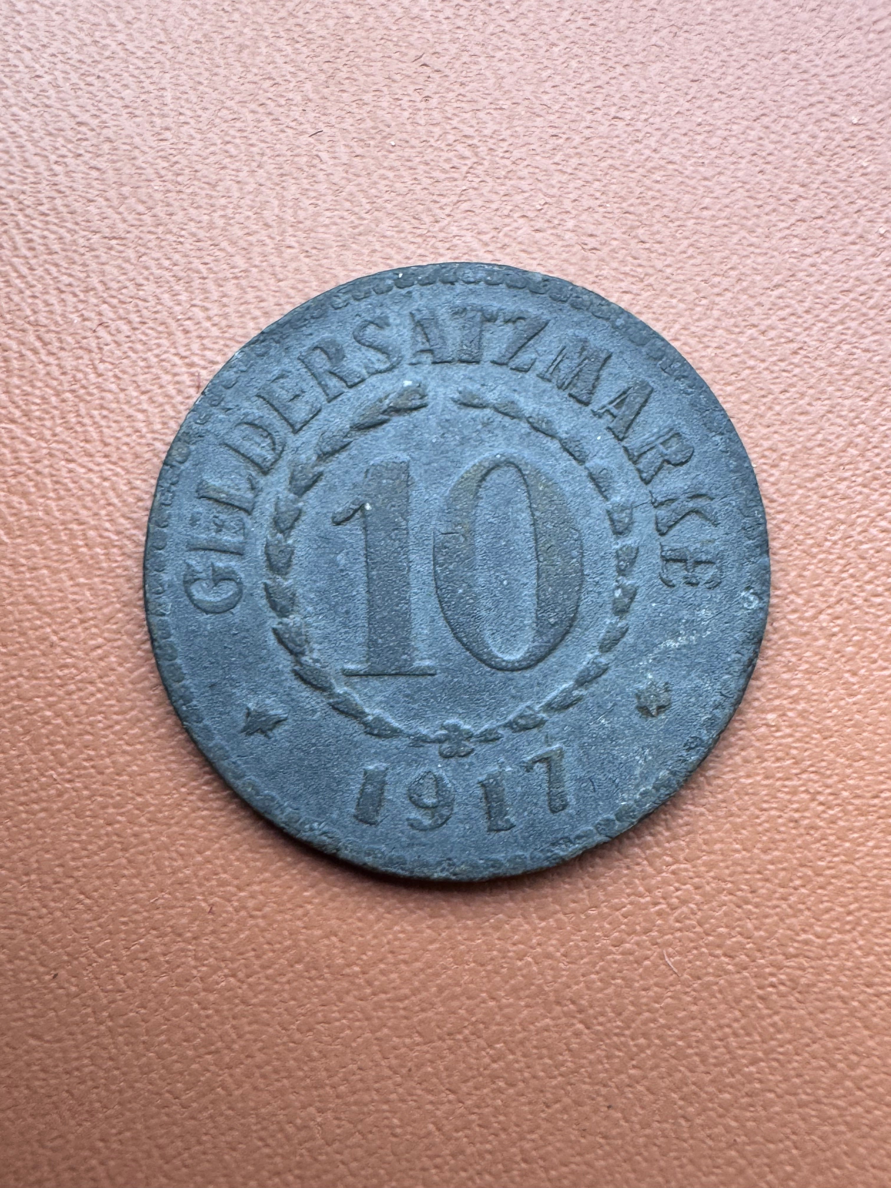 10 feningów 1917 Poznań Posen - awers (Geldersatzmarke 10 1917)