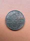 II RP 5 groszy 1939 - rewers