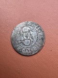 Zygmunt III Waza szeląg 1618 Ryga – awers