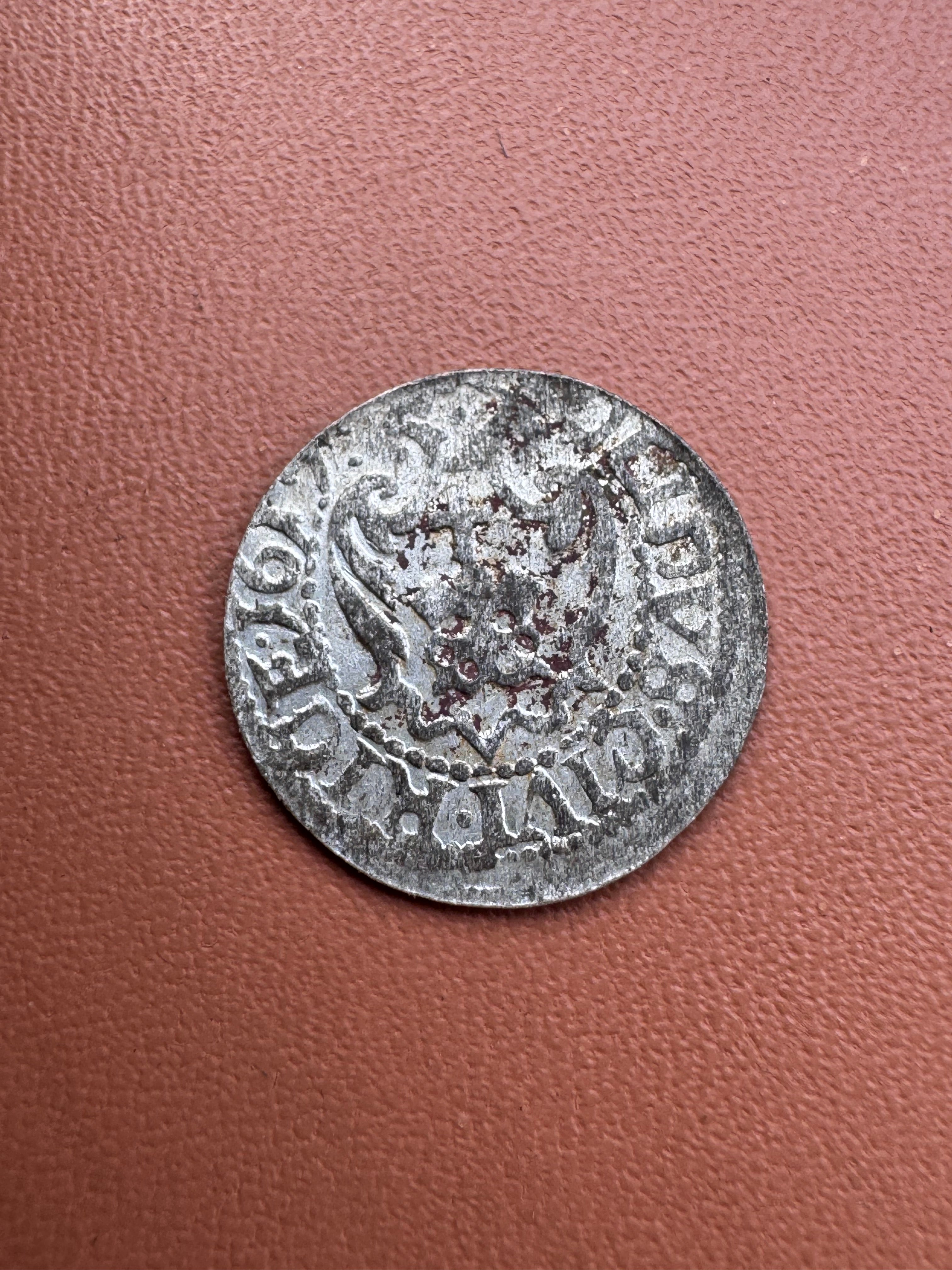 Zygmunt III Waza szeląg 1617 Ryga – awers
