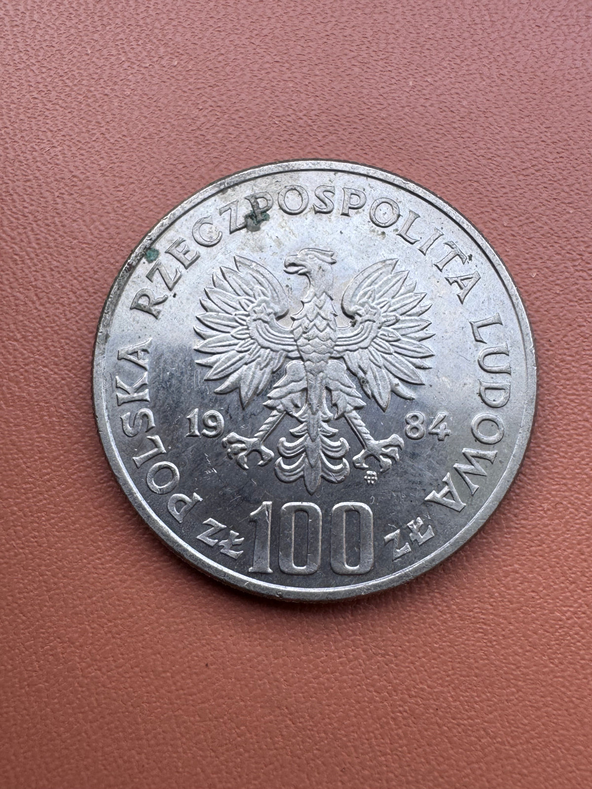 PRL 100 zł 1984 Wincenty Witos - rewers