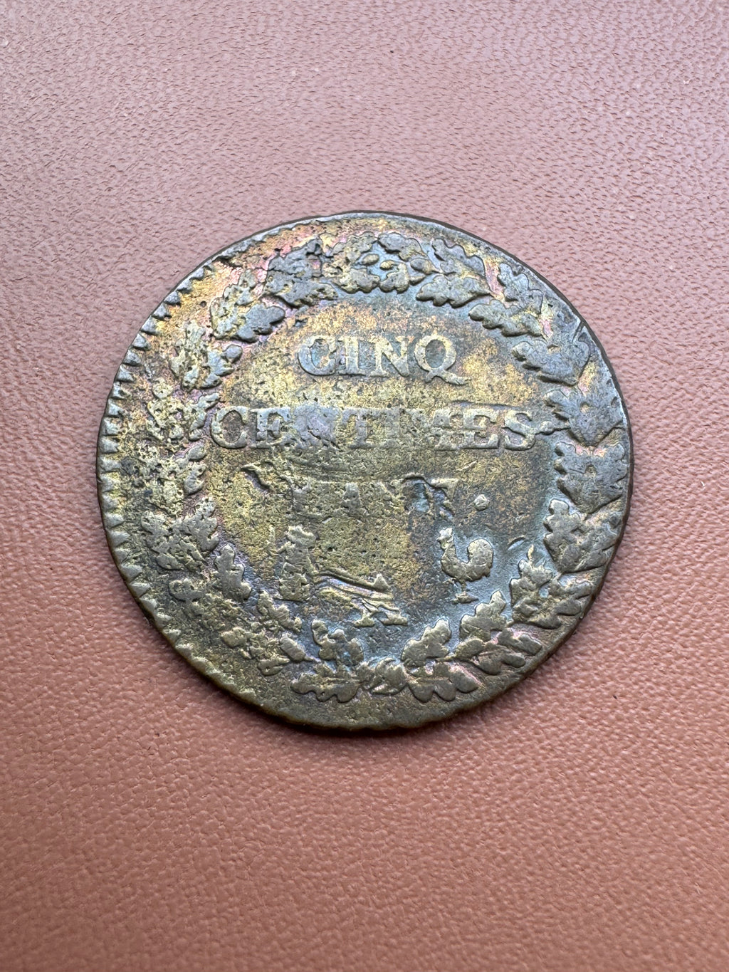 Francja 5 centimów AN 7 Paryż - rewers