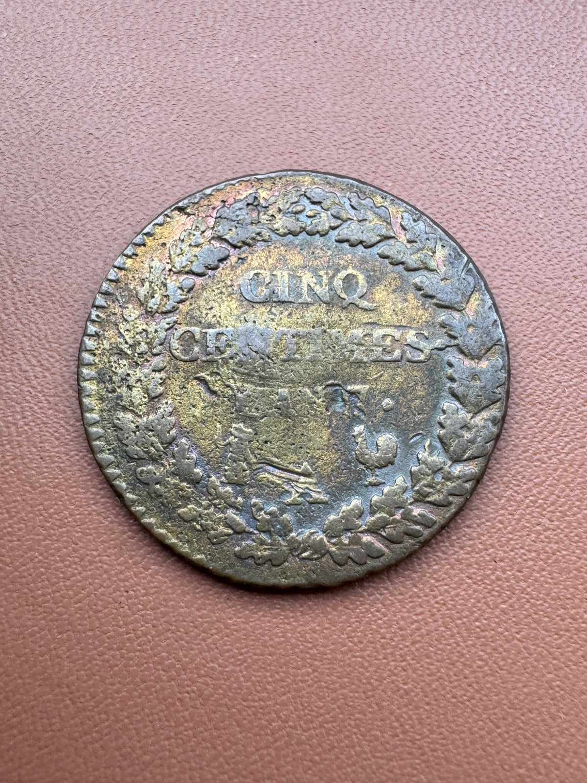 Francja 5 centimów AN 7 Paryż - rewers