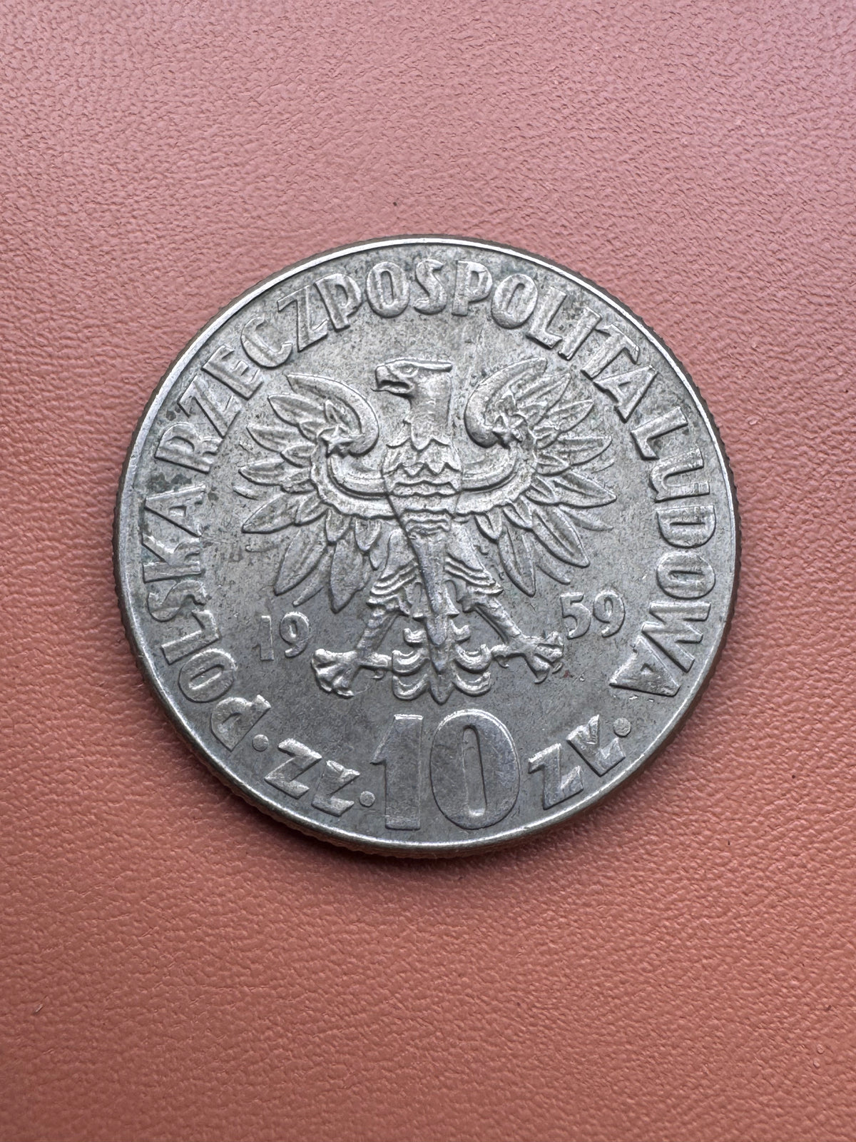 PRL 10 zł 1959 Mikołaj Kopernik - awers