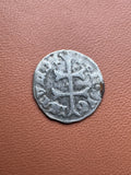 Węgry Zygmunt Luksemburski denar – awers (krzyż)