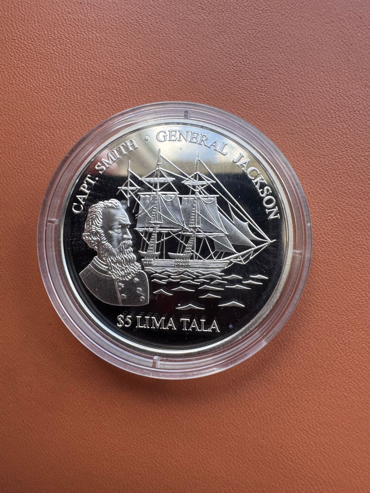 Rewers – Capt. Smith i General Jackson, żaglowiec, $5 Lima Tala, 2003