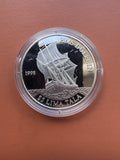 Rewers – HMS Dolphin, żaglowiec brytyjski, $5 Lima Tala, 1998