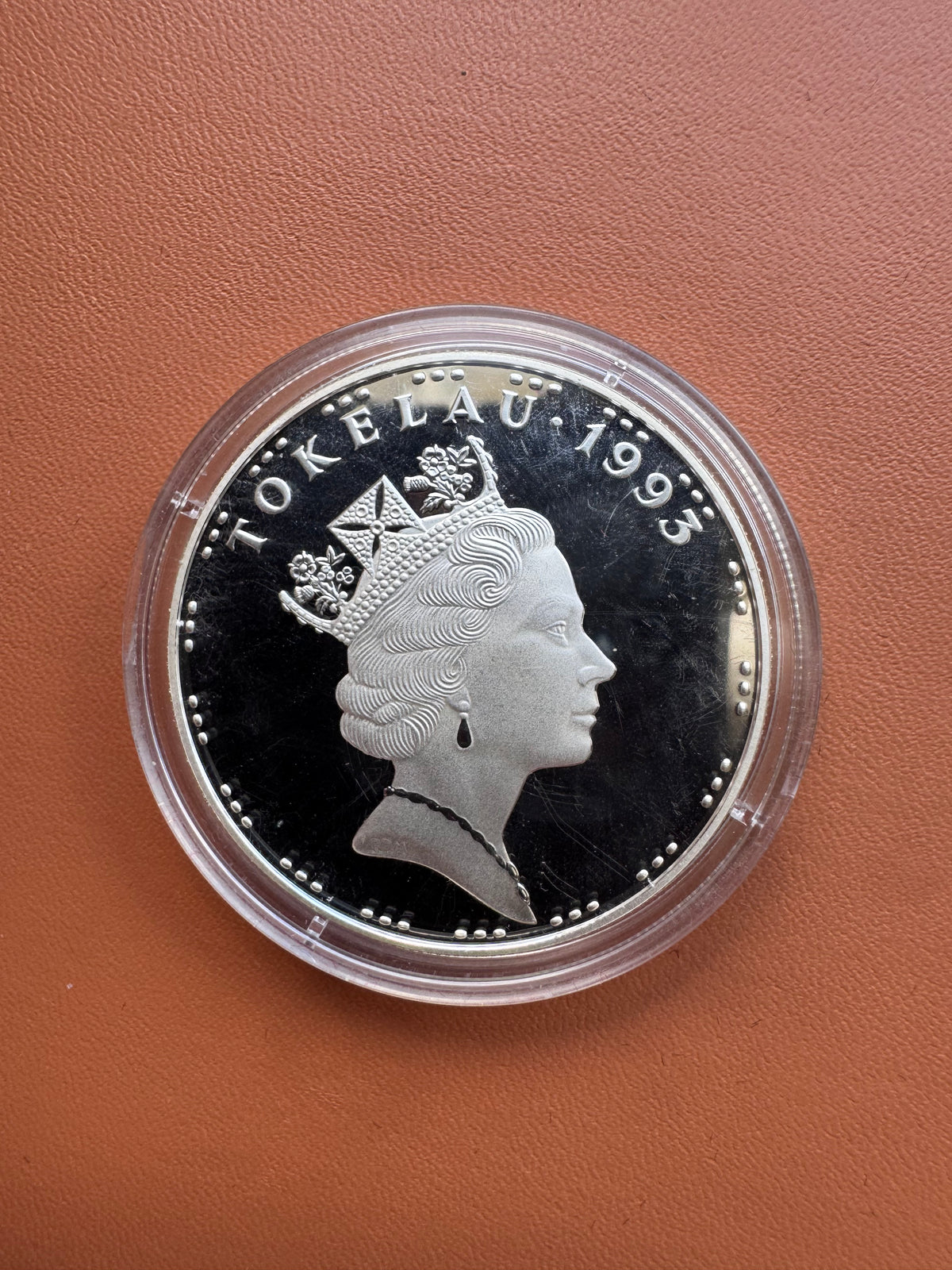 Awers – Elizabeth II Tokelau 1993, portret królowej Elżbiety II
