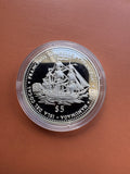 Rewers – Francisco Mourelle Princesa 1781, Isla del Cocal Nanumaga, $5, 1999
