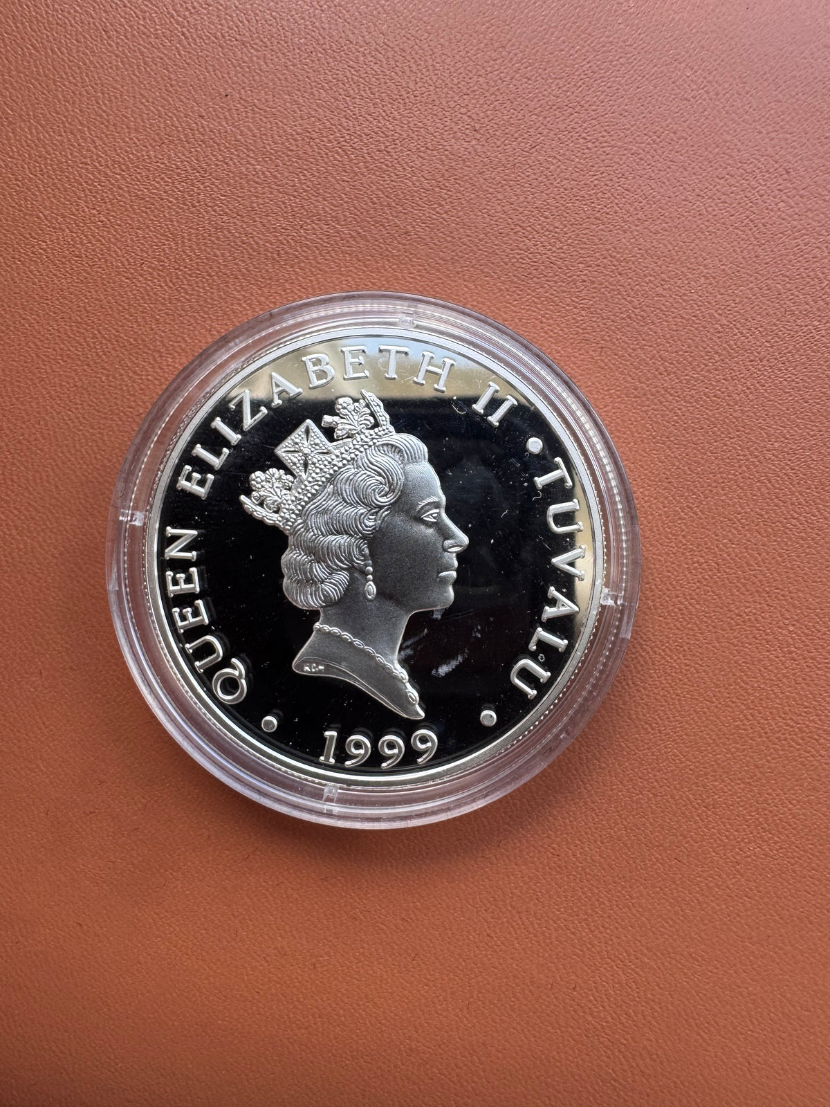 Awers – Queen Elizabeth II Tuvalu 1999, portret królowej Elżbiety II