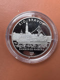 Rewers – Río Bravo, parowiec Hamburgo-Habana, panorama Hamburga, 1998