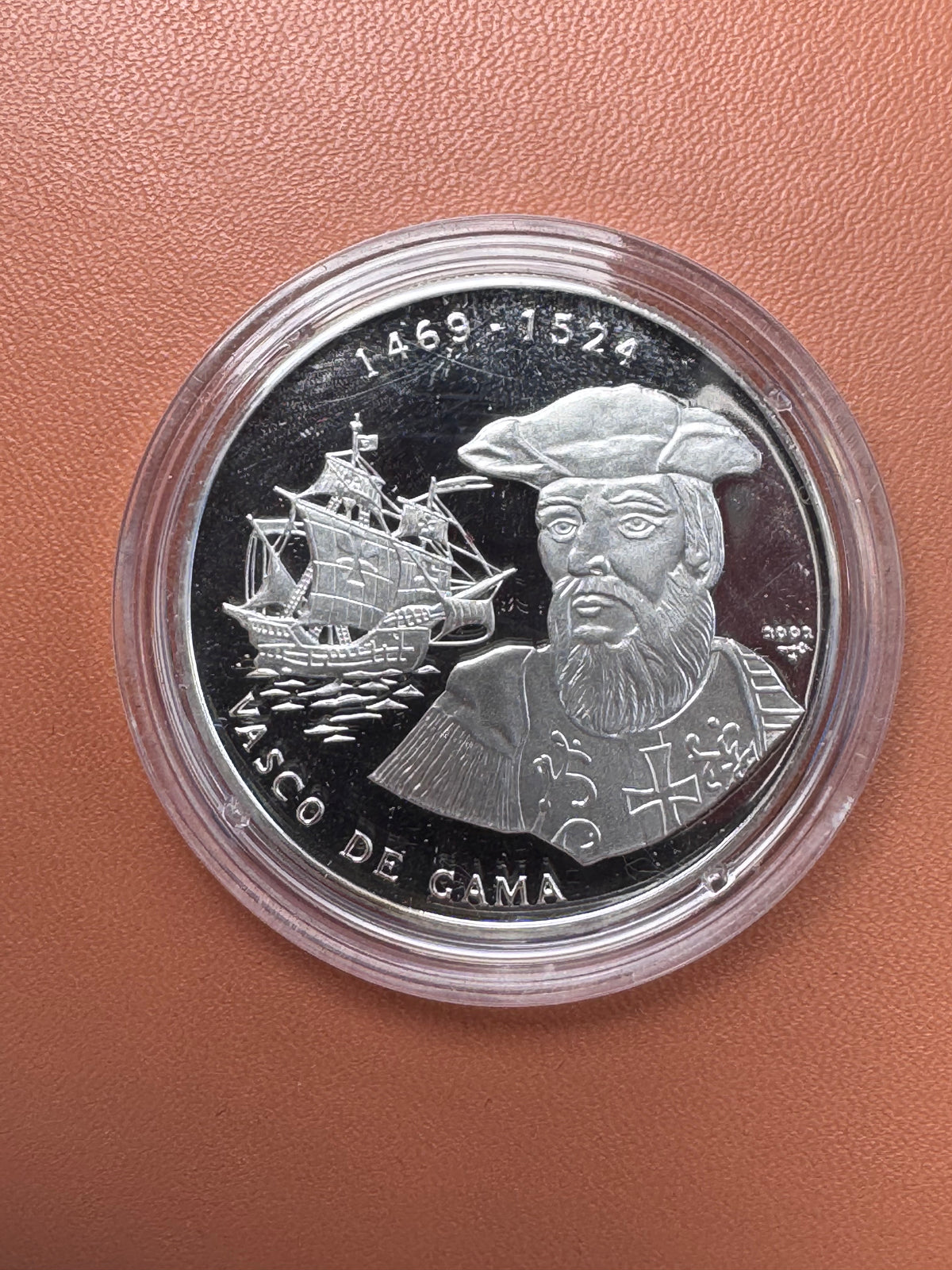 Rewers – Vasco de Gama 1469-1524, portret i żaglowiec, 2001