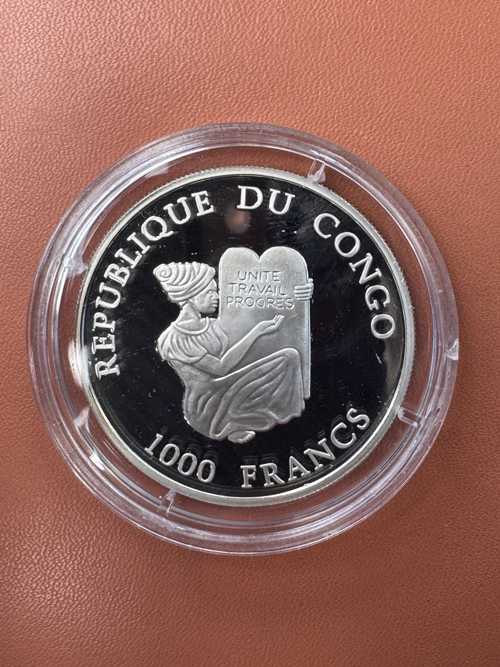 Awers – Republique du Congo, 1000 Francs, Unité Travail Progrès