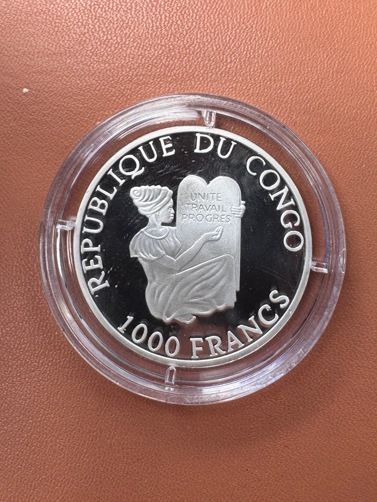 Awers – Republique du Congo, 1000 Francs, Unité Travail Progrès