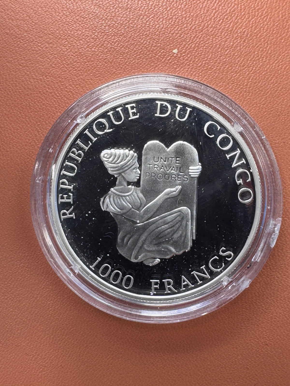 Awers – Republique du Congo, 1000 Francs, Unité Travail Progrès